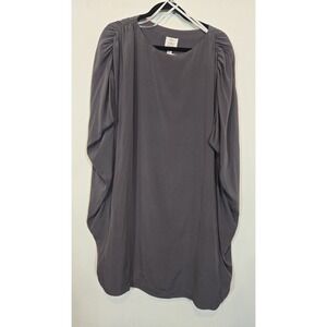 Suzi Chin For Maggie Boutique Silk/ Spandex Dusty Purple  Blouse Size 14